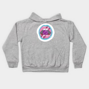 Sugar Rush - Lips Biting Sucker Kids Hoodie